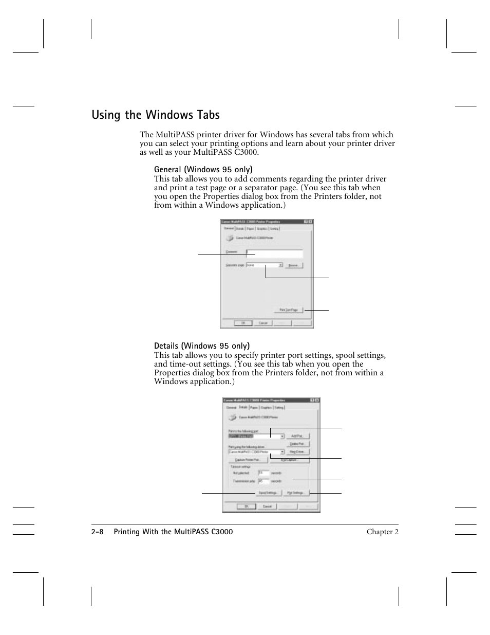 Using the windows tabs | CK Electric Part C3000 User Manual | Page 33 / 260