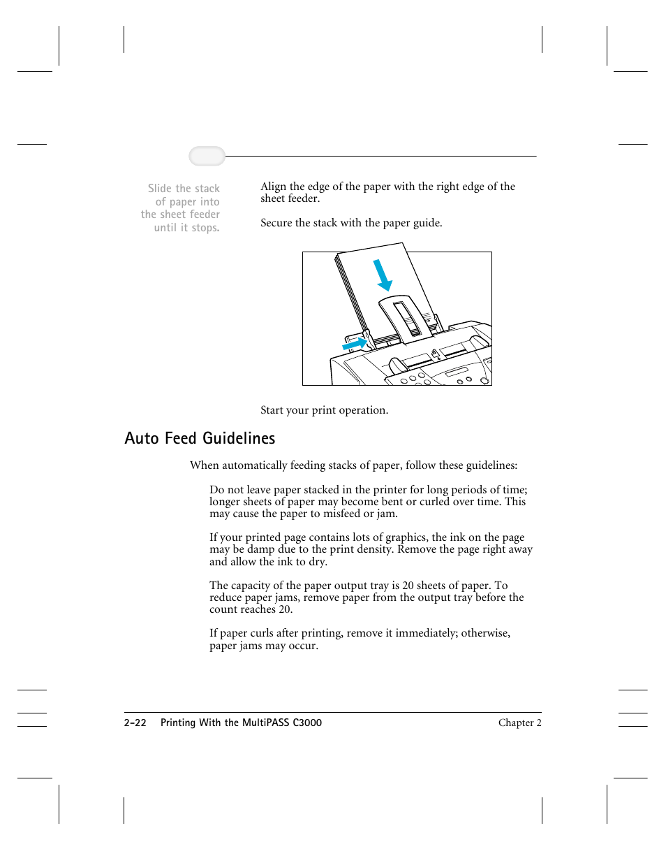 Auto feed guidelines | CK Electric Part C3000 User Manual | Page 47 / 260