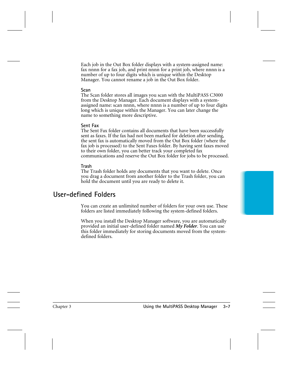 User-defined folders | CK Electric Part C3000 User Manual | Page 68 / 260