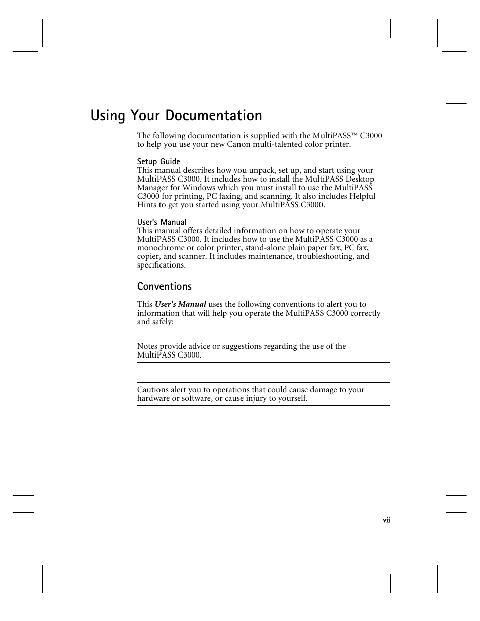 Using your documentation | CK Electric Part C3000 User Manual | Page 7 / 260