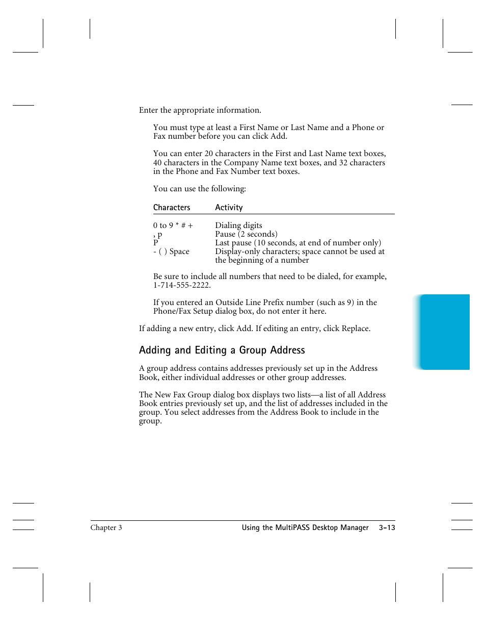 Adding and editing a group address | CK Electric Part C3000 User Manual | Page 74 / 260