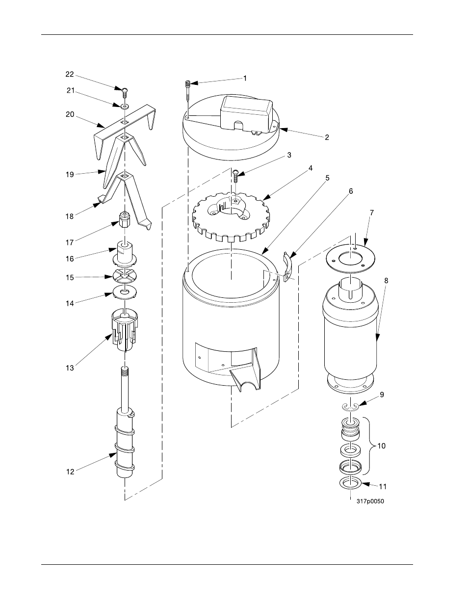 Figure 52: hopper and agitator assemblies | Crane Merchandising Systems 327 User Manual | Page 116 / 172