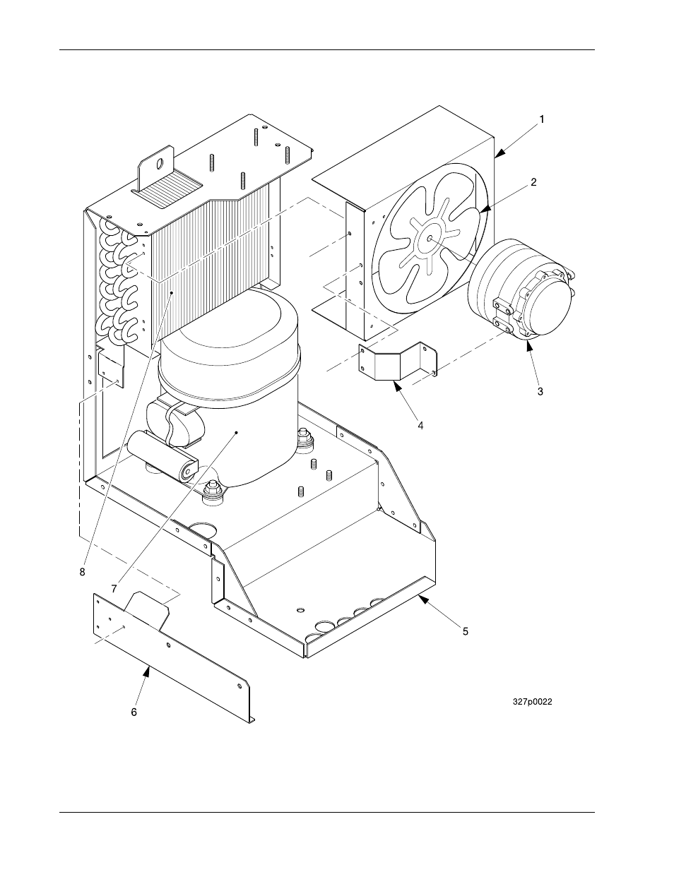 Figure 58: icemaker condenser and compressor | Crane Merchandising Systems 327 User Manual | Page 128 / 172