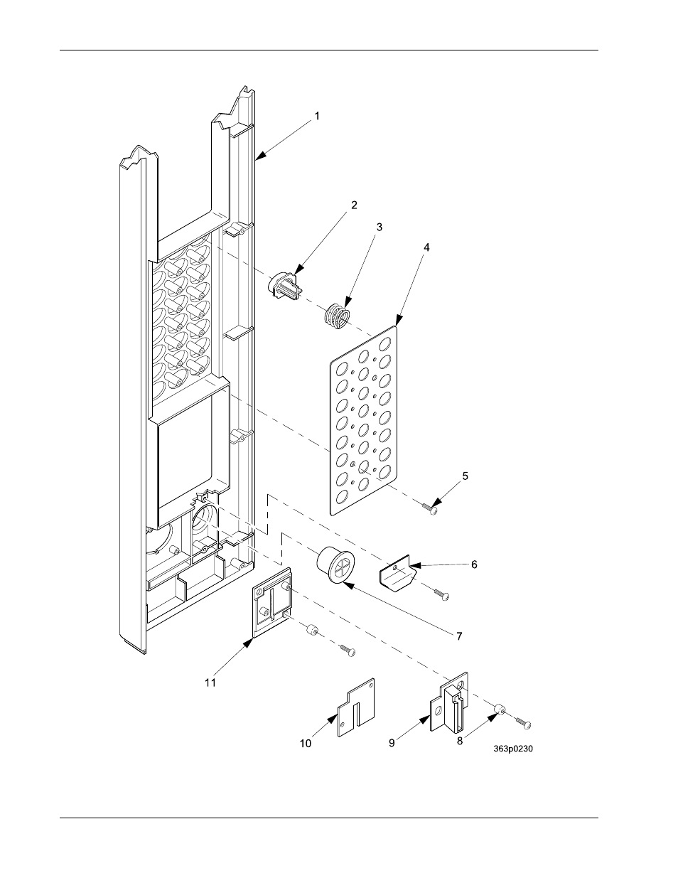 Figure 4, Trim - millennia style - part 3 of 3 | Crane Merchandising Systems 327 User Manual | Page 14 / 172