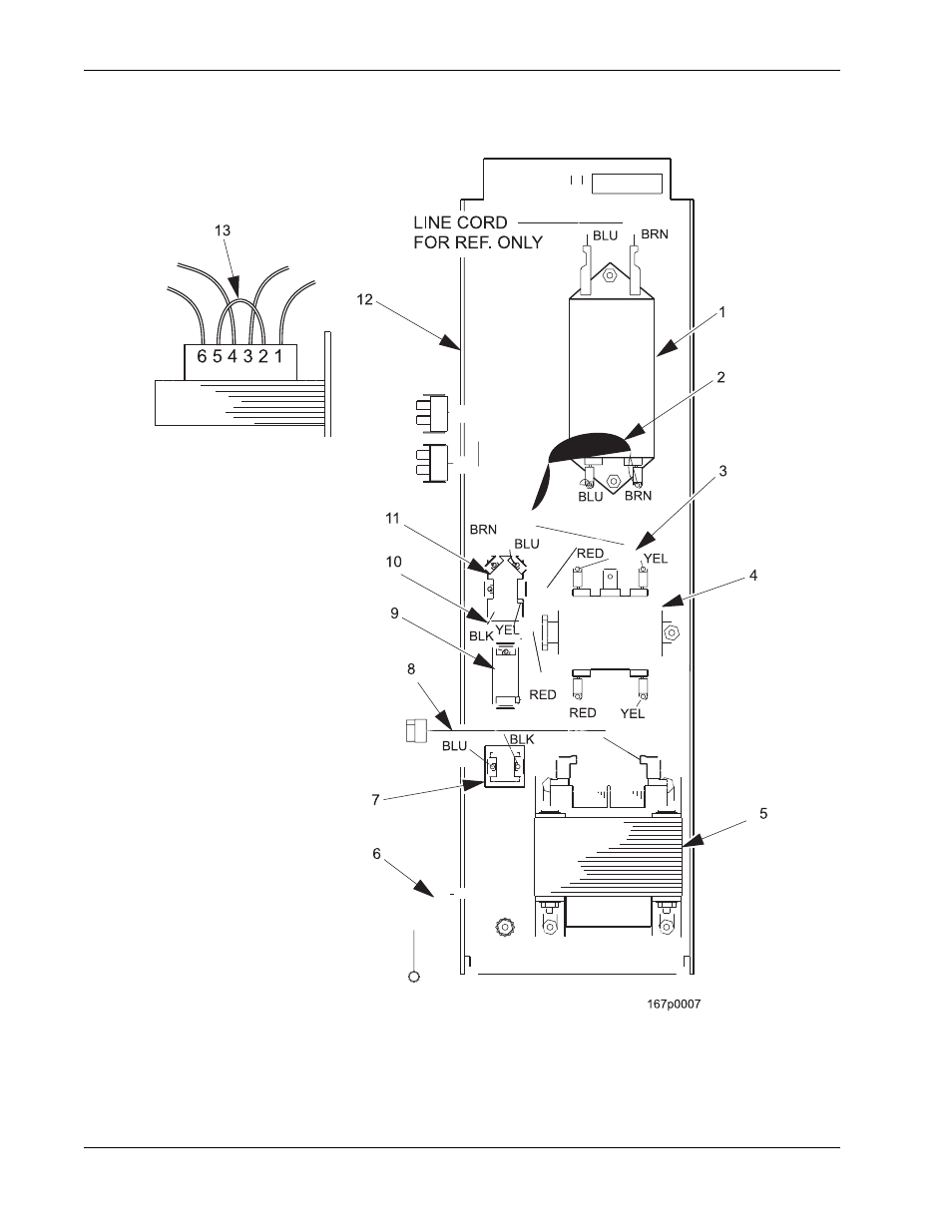 Figure 67: power panel assembly - uk | Crane Merchandising Systems 327 User Manual | Page 150 / 172