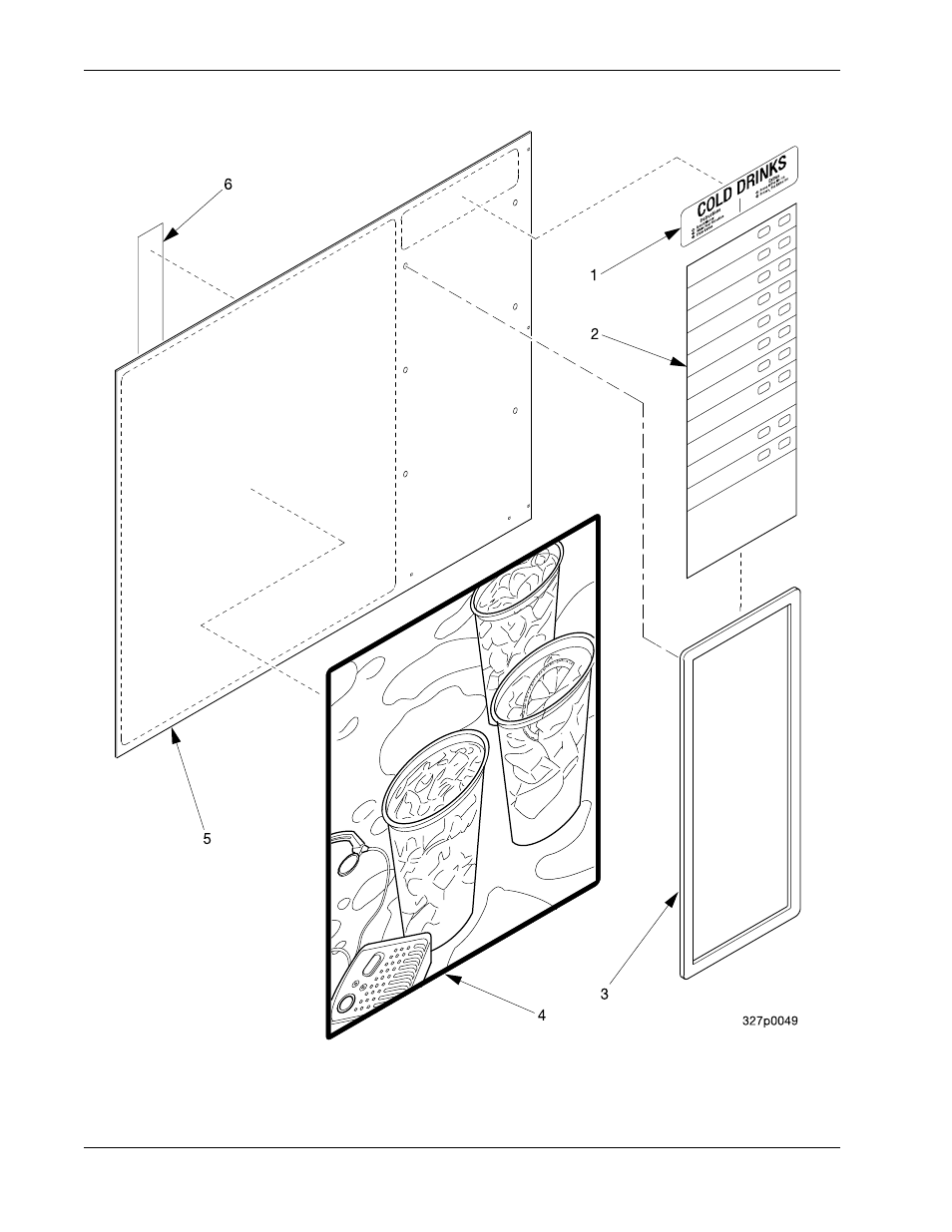 Figure 8, Display assembly - part 2 of 2 | Crane Merchandising Systems 327 User Manual | Page 24 / 172
