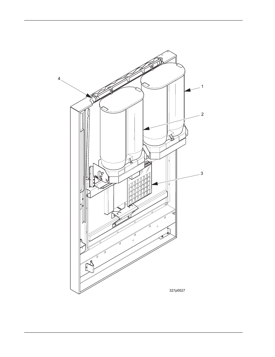 Section b: interior of door, Section b: interior of door figure 9, Door assembly - interior | Crane Merchandising Systems 327 User Manual | Page 26 / 172