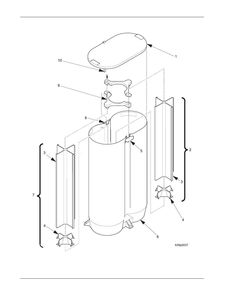 Figure 28: turret and canister assembly - short | Crane Merchandising Systems 327 User Manual | Page 64 / 172