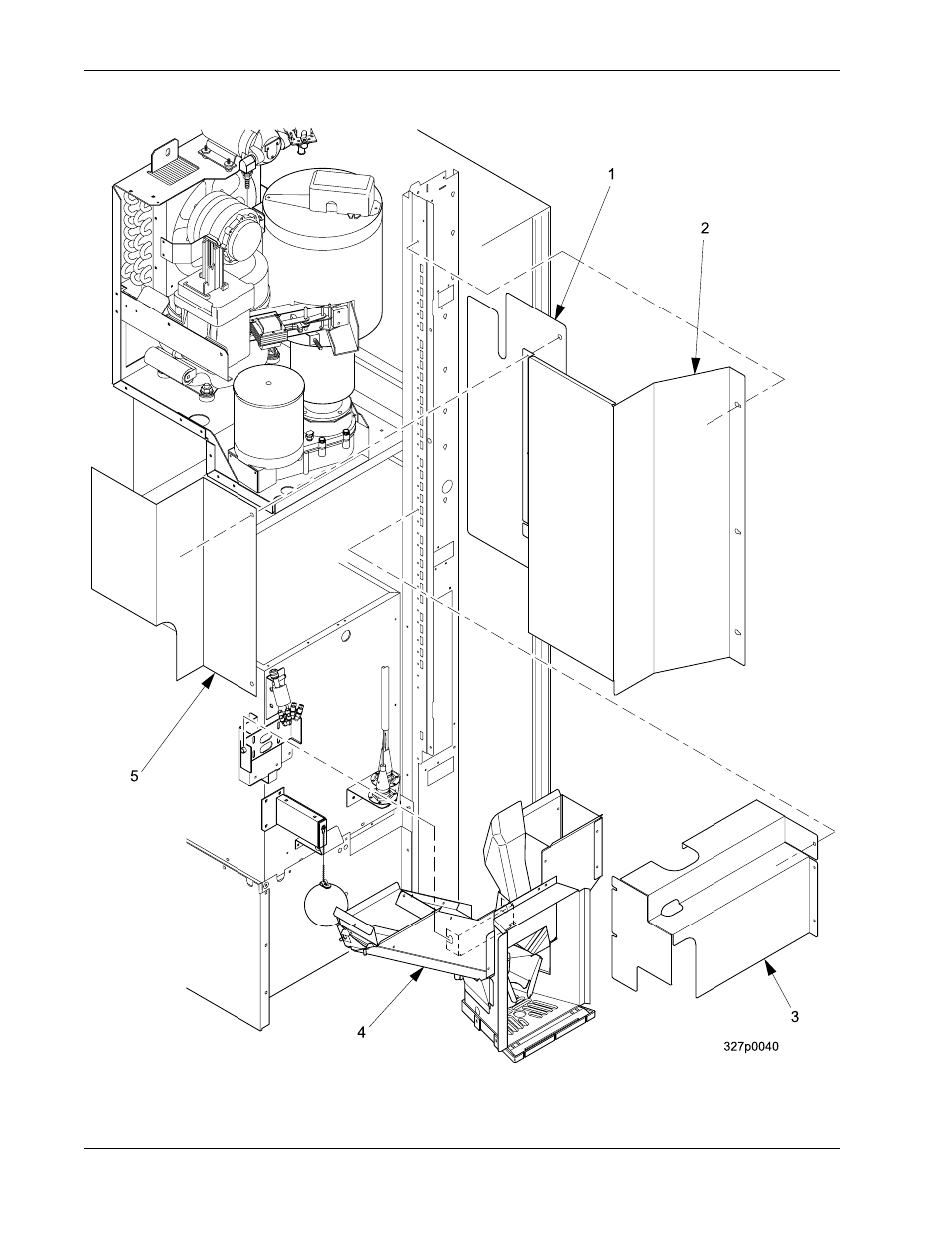 Figure 42: component covers | Crane Merchandising Systems 327 User Manual | Page 96 / 172
