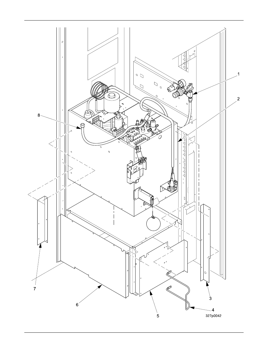 Section f: water bath assembly | Crane Merchandising Systems 327 User Manual | Page 98 / 172