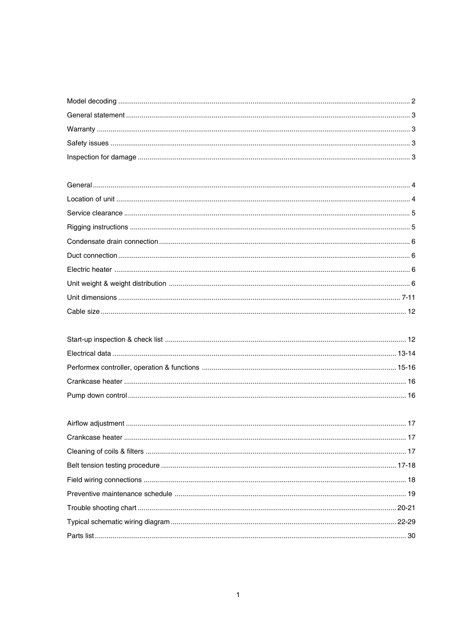 Index, Contents page | Cooline PT036L User Manual | Page 2 / 31