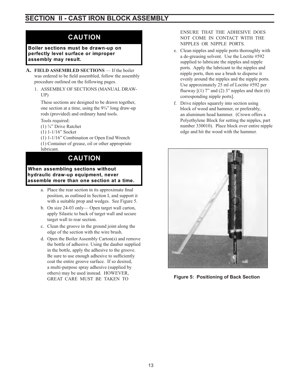 Caution | Crown Boiler 24-07 User Manual | Page 13 / 90