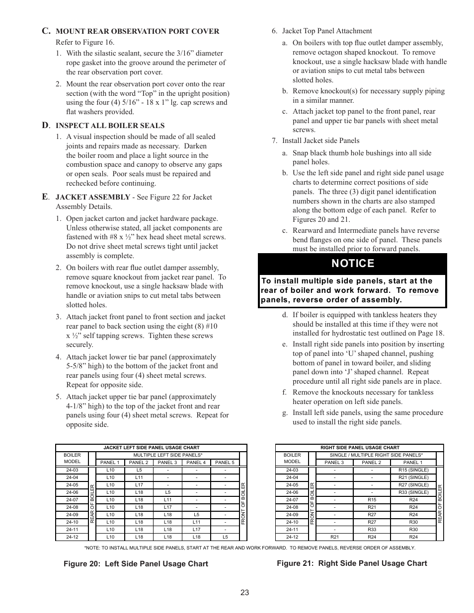 Notice | Crown Boiler 24-07 User Manual | Page 23 / 90