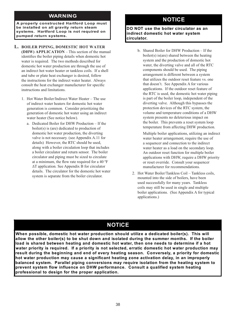 Notice | Crown Boiler 24-07 User Manual | Page 38 / 90