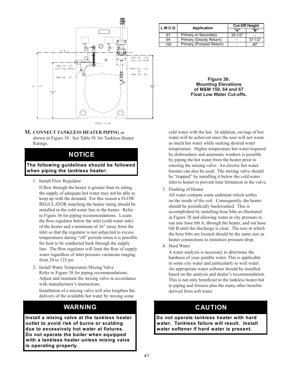 Notice, Caution, Warning | Crown Boiler 24-07 User Manual | Page 41 / 90