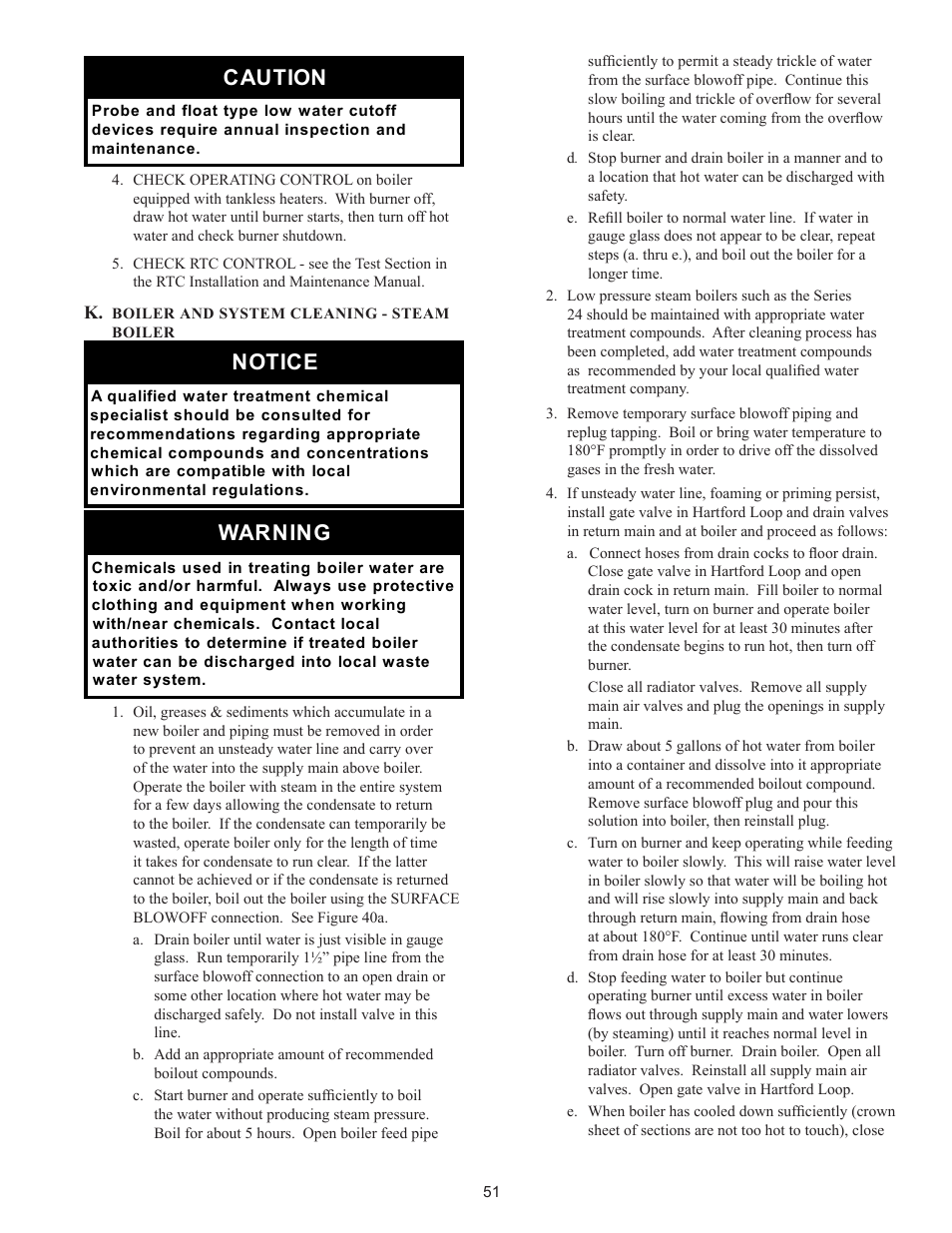 Caution, Notice, Warning | Crown Boiler 24-07 User Manual | Page 51 / 90