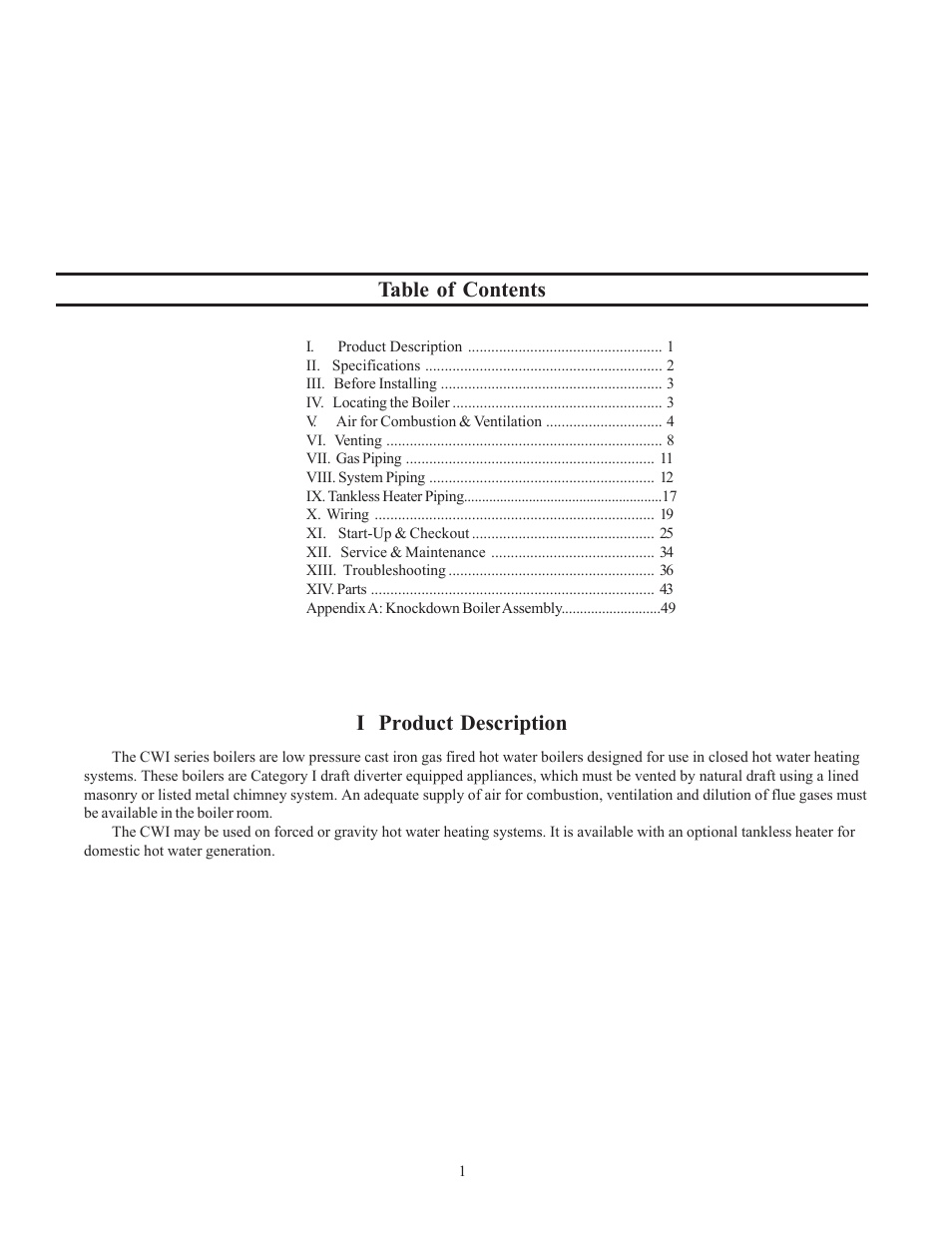 Crown Boiler CWI138 User Manual | Page 2 / 56