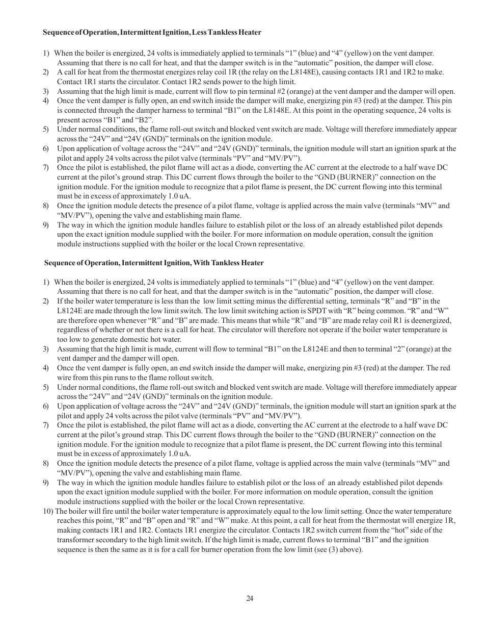 Crown Boiler CWI138 User Manual | Page 25 / 56