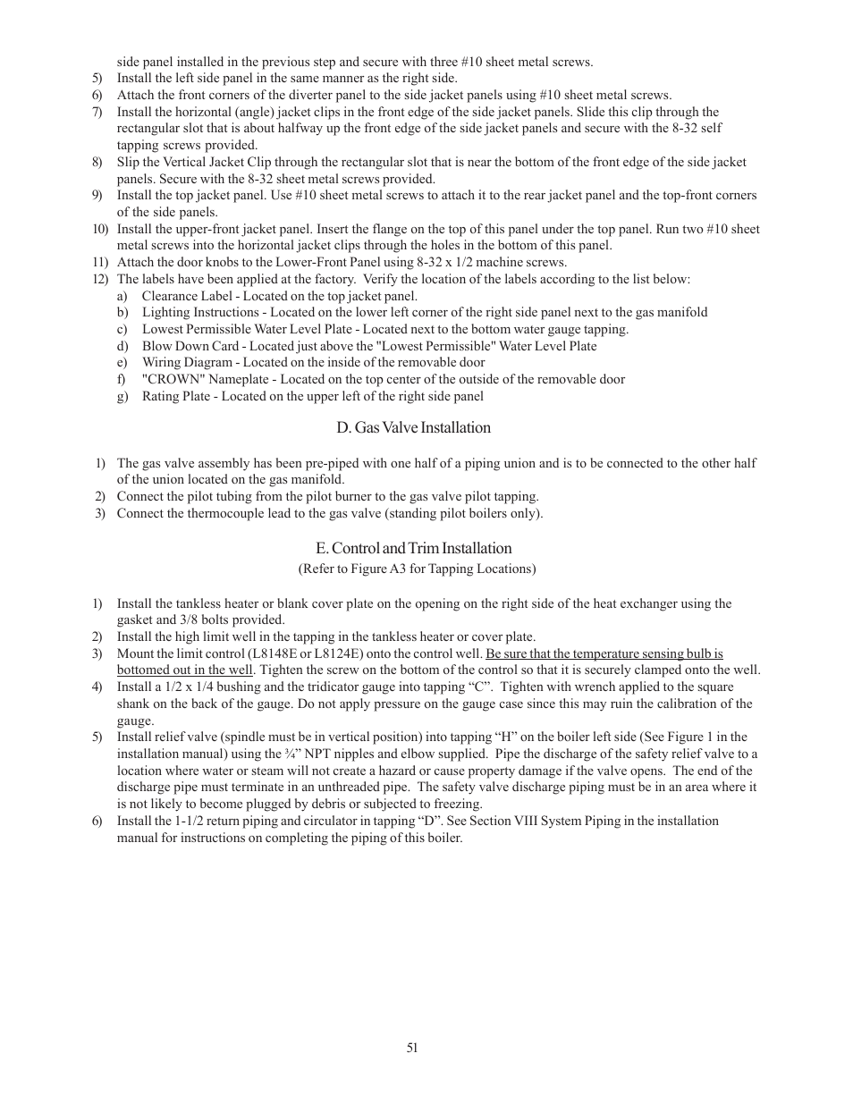 Crown Boiler CWI138 User Manual | Page 52 / 56