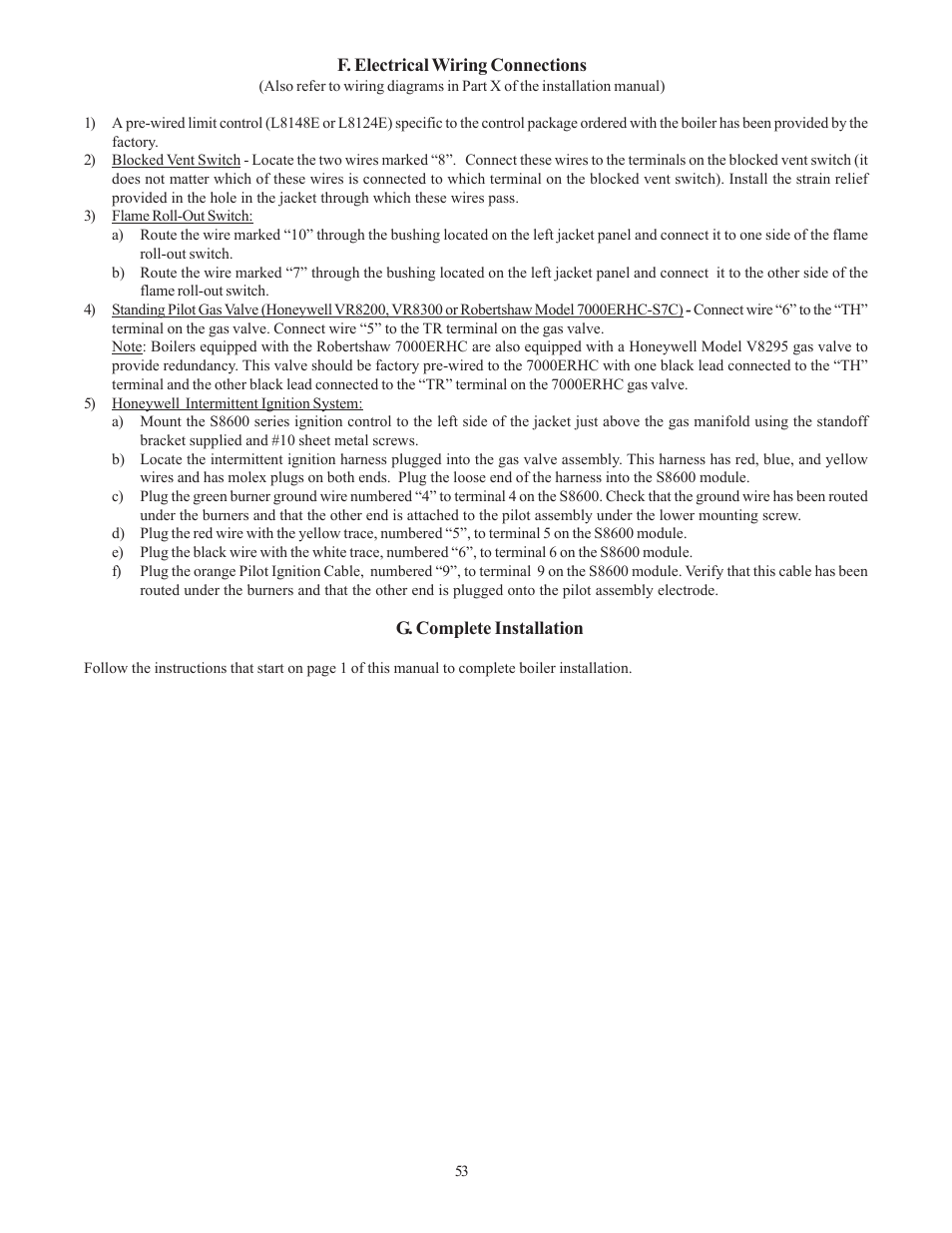 Crown Boiler CWI138 User Manual | Page 54 / 56