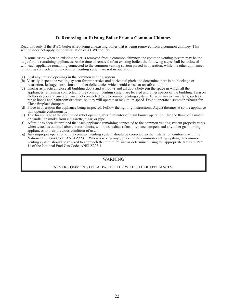 Crown Boiler BWC151 User Manual | Page 24 / 26