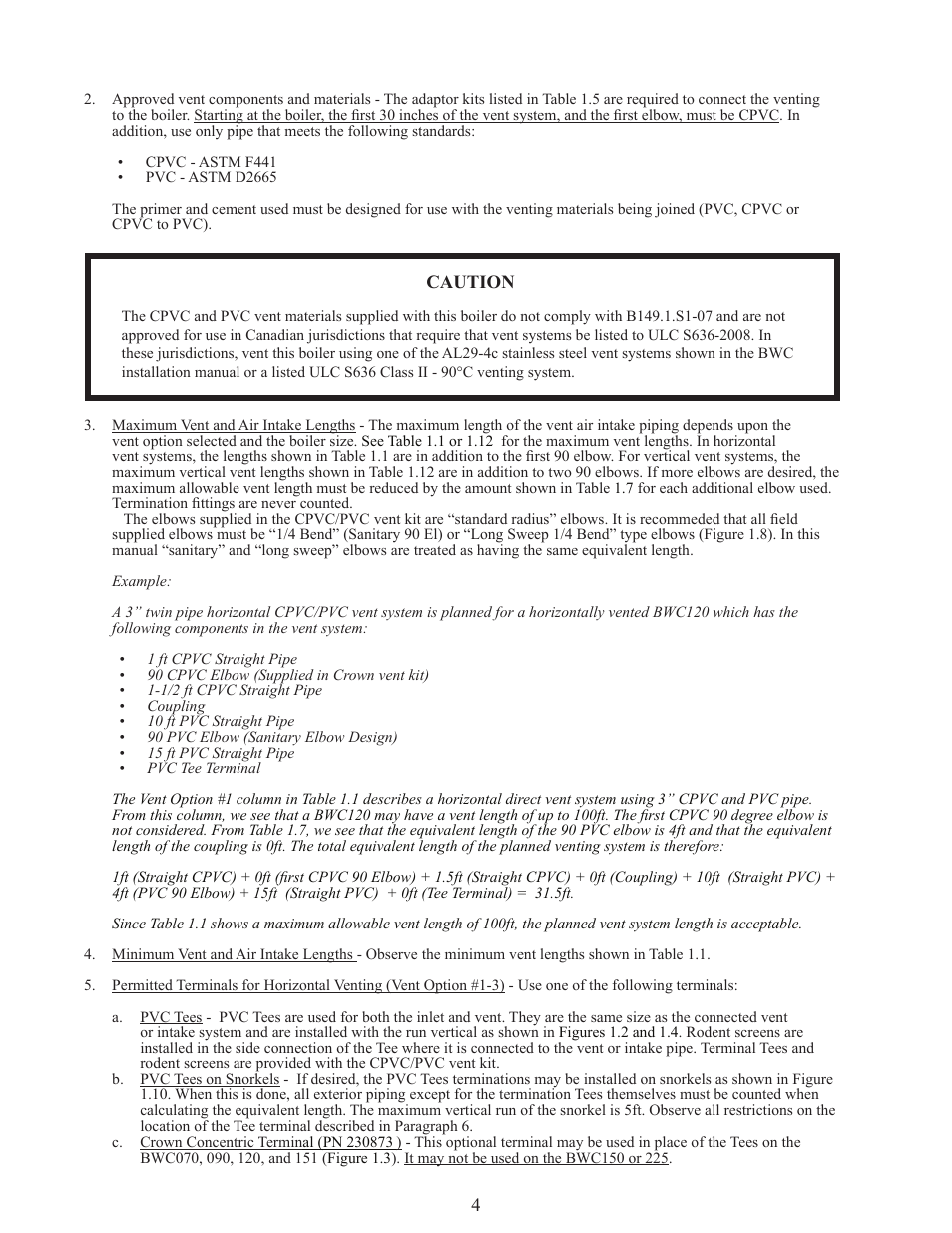 Crown Boiler BWC151 User Manual | Page 6 / 26