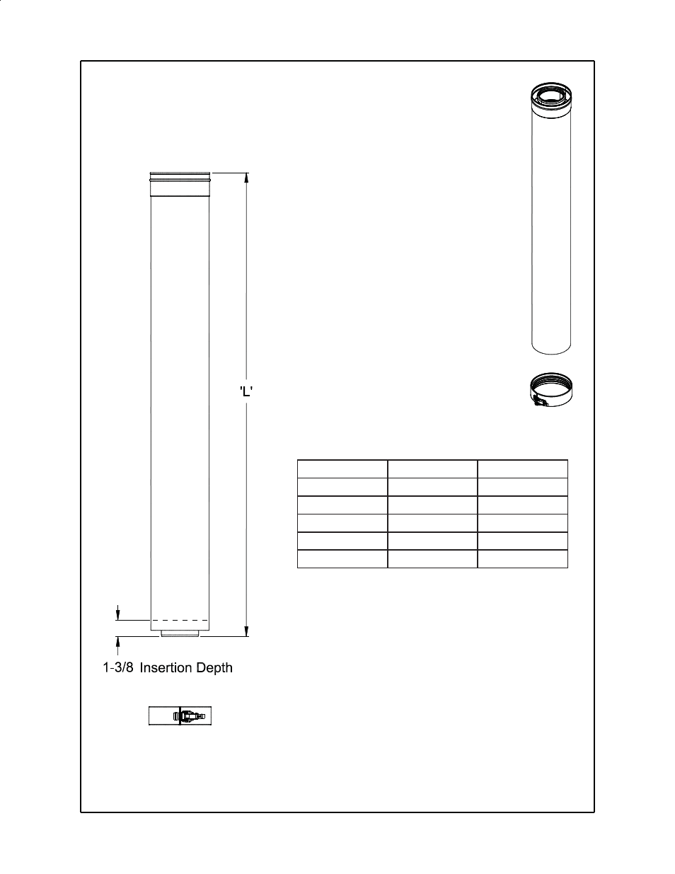 Cuttable straight | Crown Boiler BWC Series User Manual | Page 4 / 20