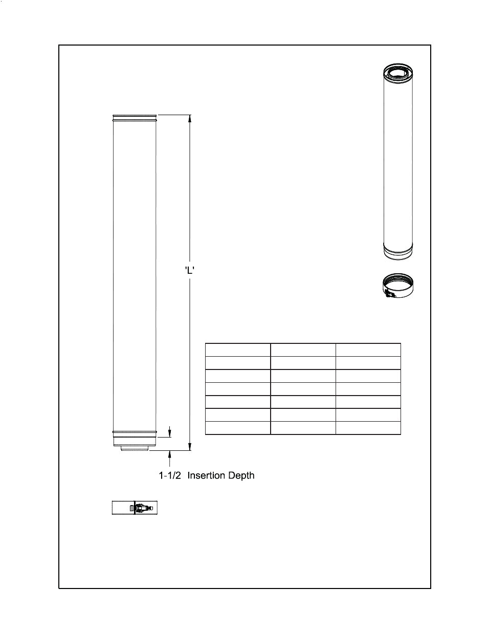 Non-cuttable straight | Crown Boiler BWC Series User Manual | Page 5 / 20