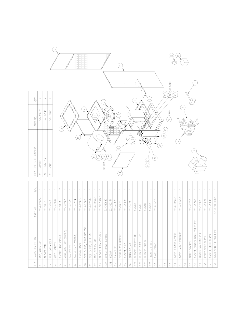 Horizontal/counterflow model | Crown Boiler CLBR68-112 User Manual | Page 49 / 49
