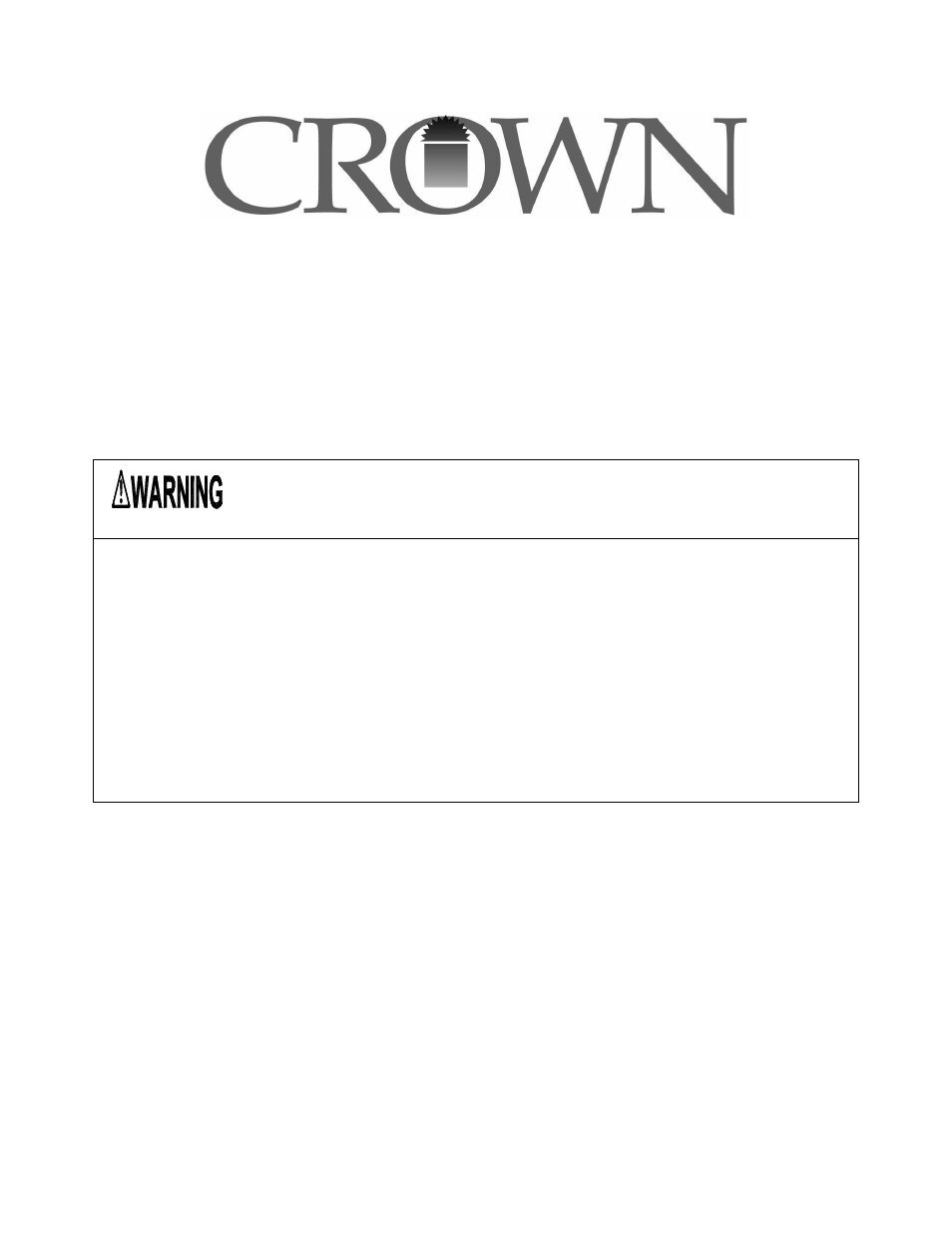 Crown Boiler CHC68-96 User Manual | 6 pages