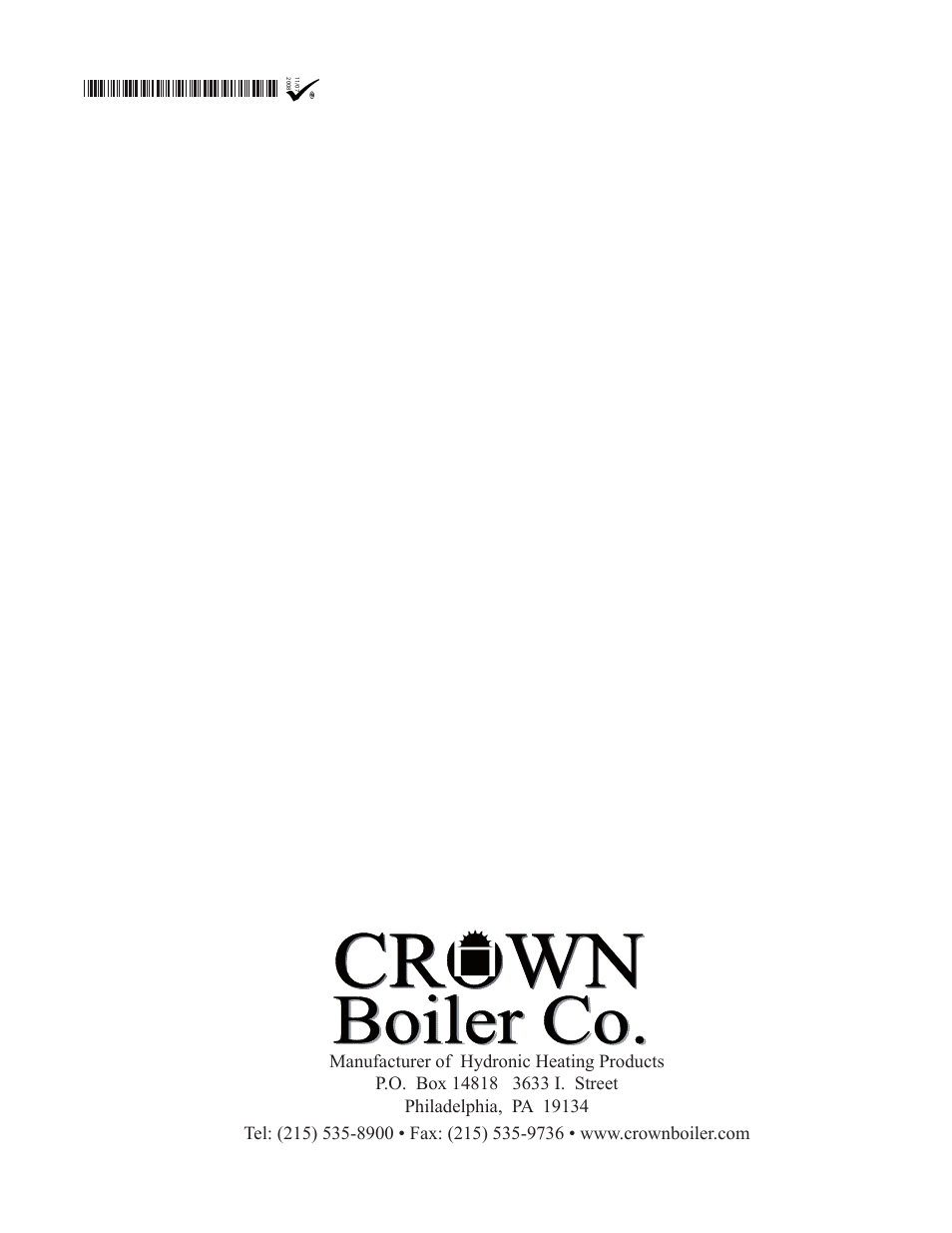 Crown Boiler MWC116ENL User Manual | Page 88 / 88