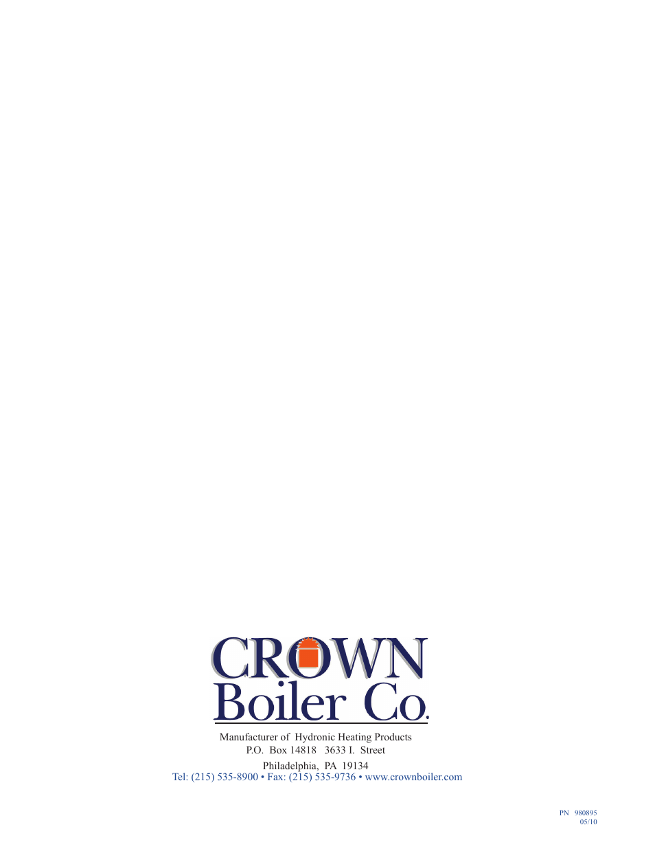 Crown Boiler 32-380ECS User Manual | Page 16 / 16