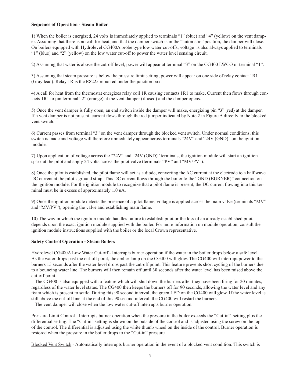 Crown Boiler 32-380ECS User Manual | Page 7 / 16