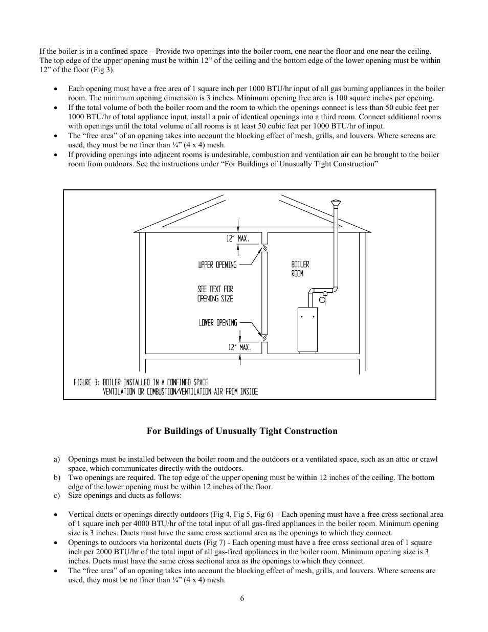 Crown Boiler BWF061 User Manual | Page 7 / 54