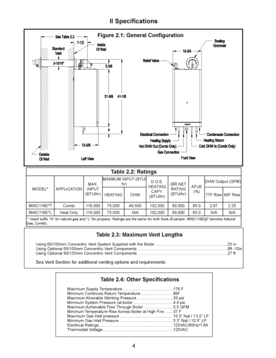 Maui_manual_ 6 copy | Crown Boiler MWC116ENT User Manual | Page 6 / 88