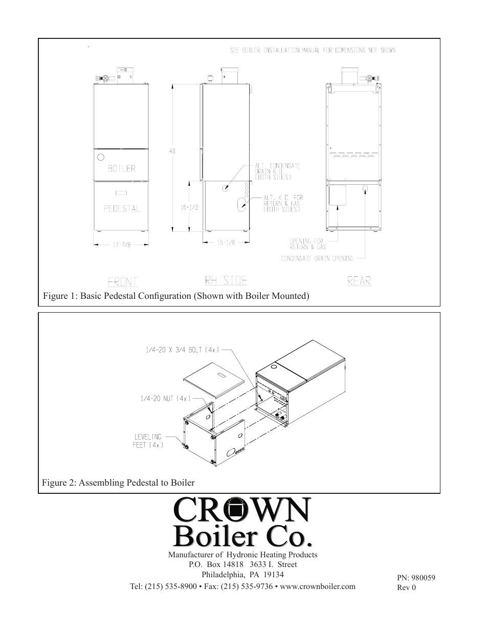 Crown Boiler BWC070 User Manual | Page 2 / 2