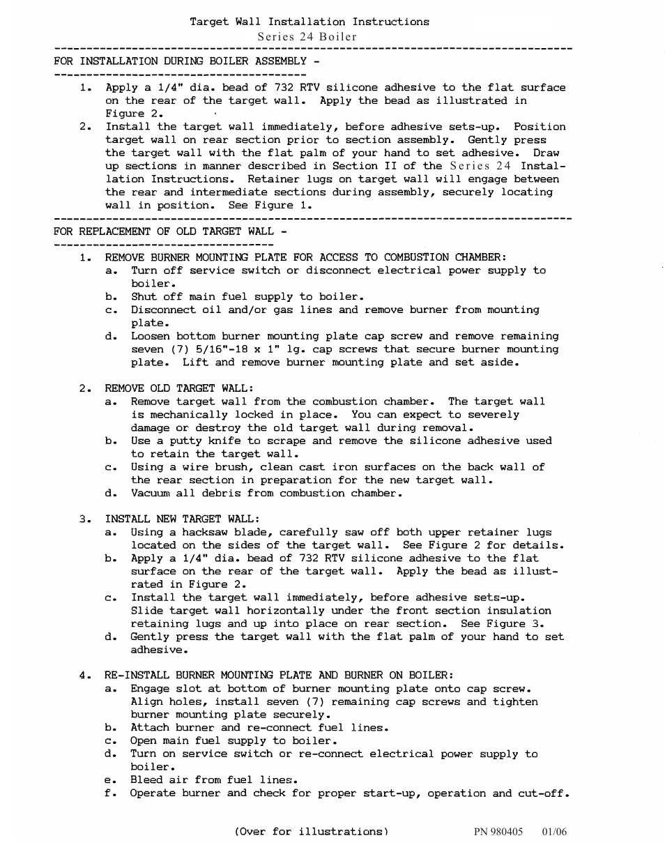 Crown Boiler SERIES 24 User Manual | 3 pages