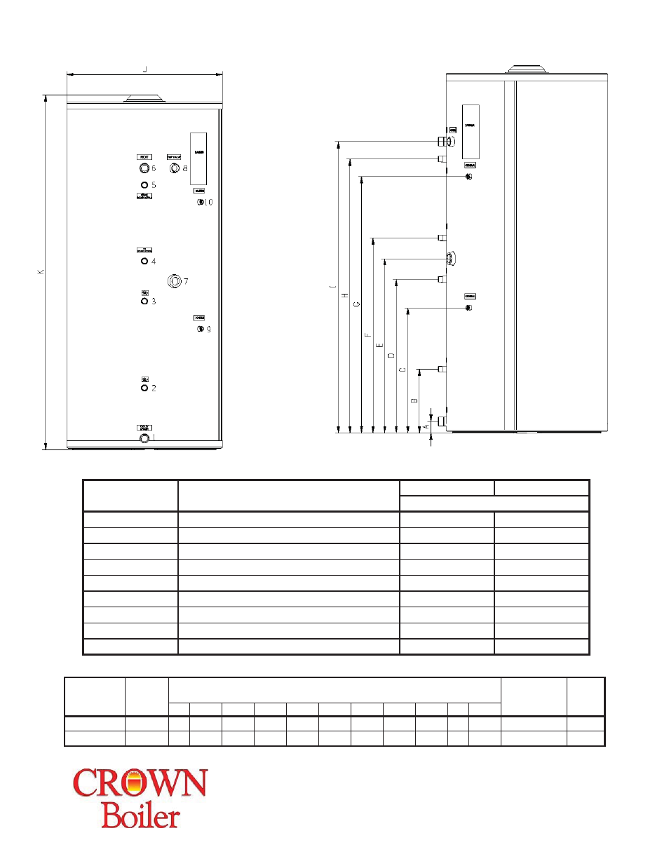 Crown Boiler PET708 User Manual | Page 2 / 2