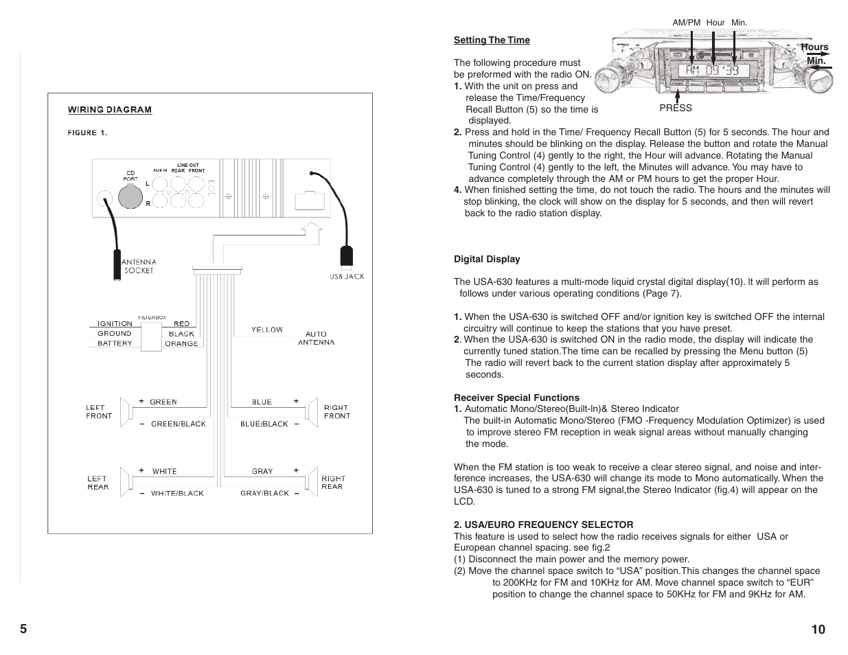 Custom Autosound USA-630 series User Manual | Page 6 / 8