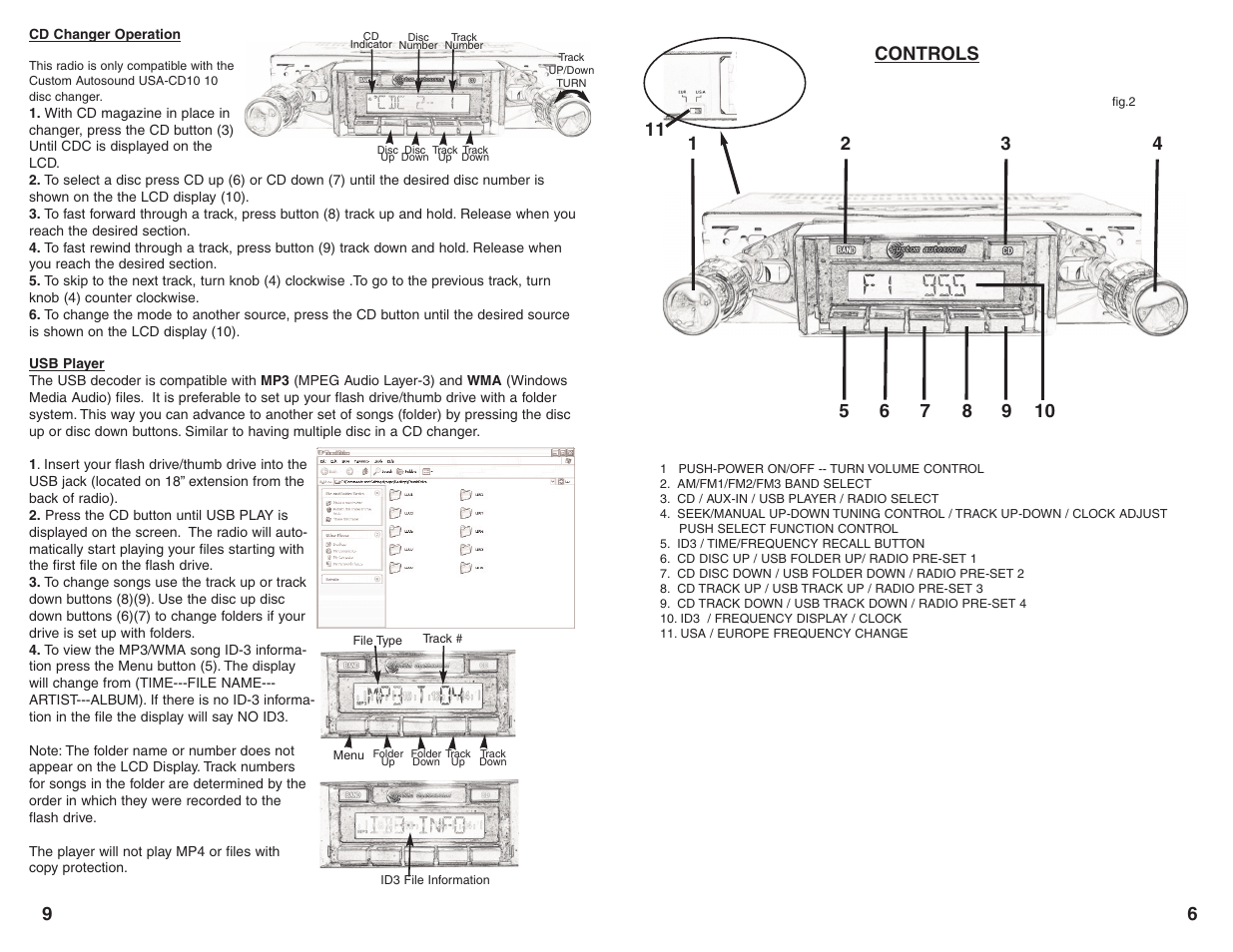 Custom Autosound USA-630 series User Manual | Page 7 / 8