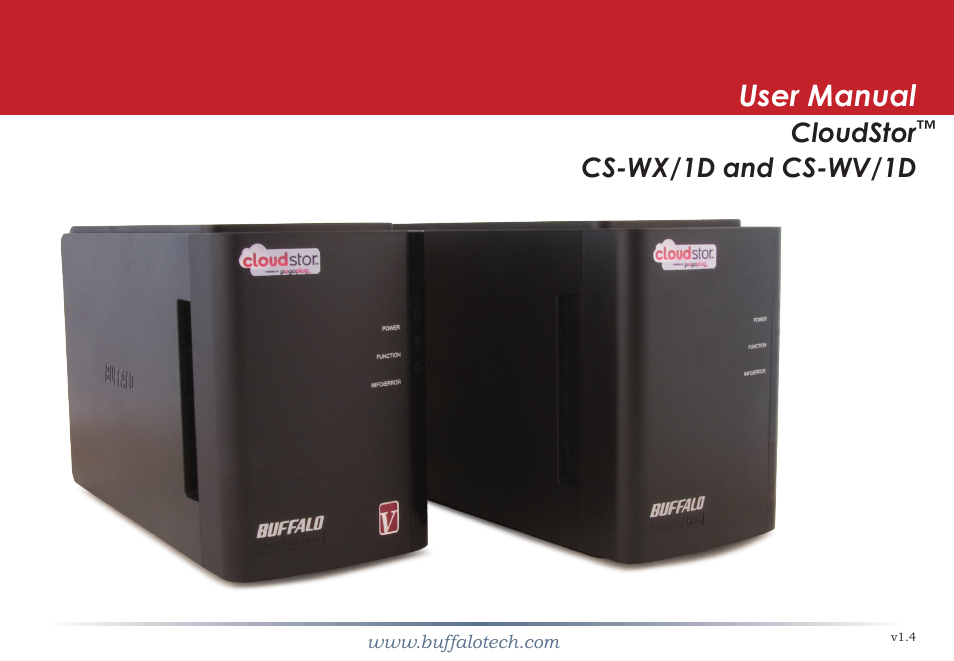 CloudStor CLOUDSTOR CS-WV/1D User Manual | 52 pages