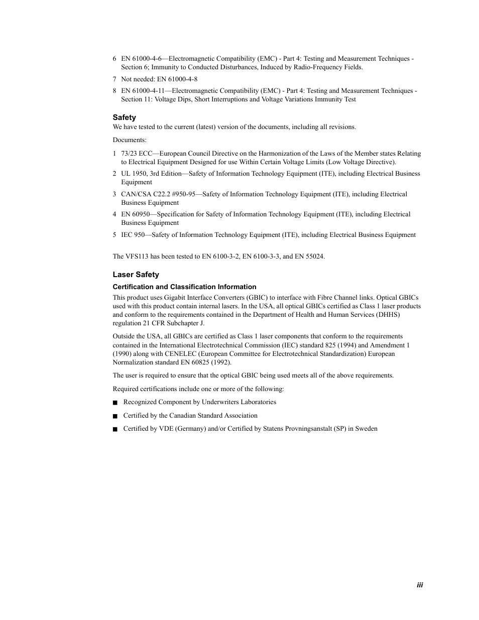 Chaparral VFS113 User Manual | Page 5 / 96