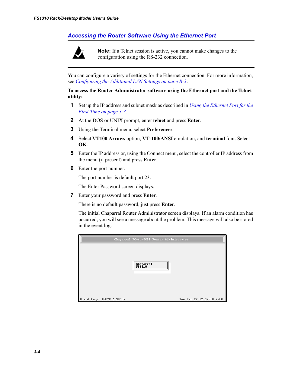 Chaparral Fibre Channel -to-SCSI Router Chaparral FS 1310 User Manual | Page 32 / 96