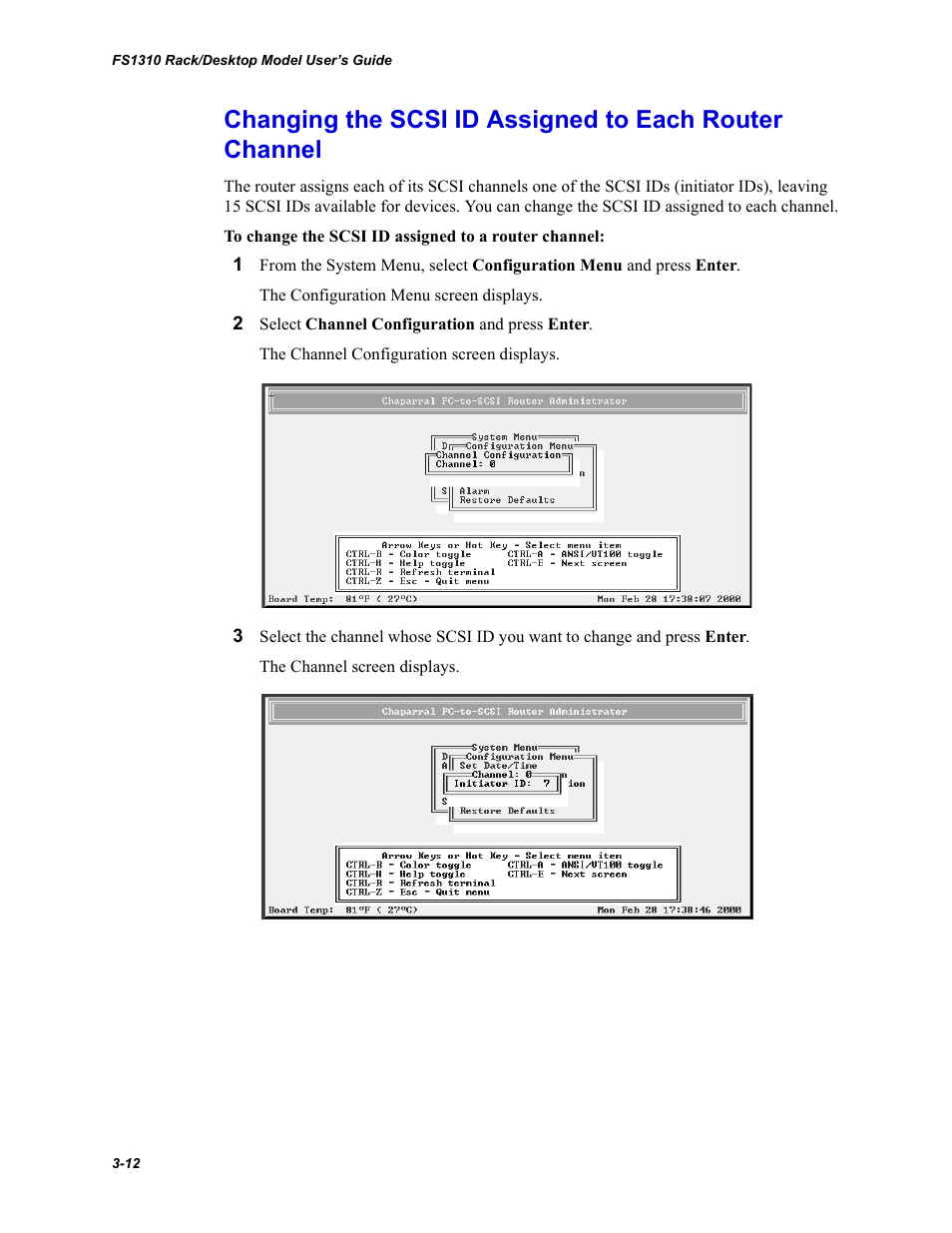 Chaparral Fibre Channel -to-SCSI Router Chaparral FS 1310 User Manual | Page 40 / 96