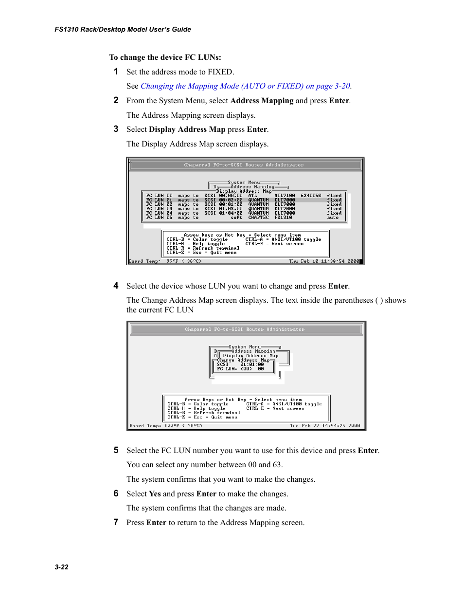 Chaparral Fibre Channel -to-SCSI Router Chaparral FS 1310 User Manual | Page 50 / 96