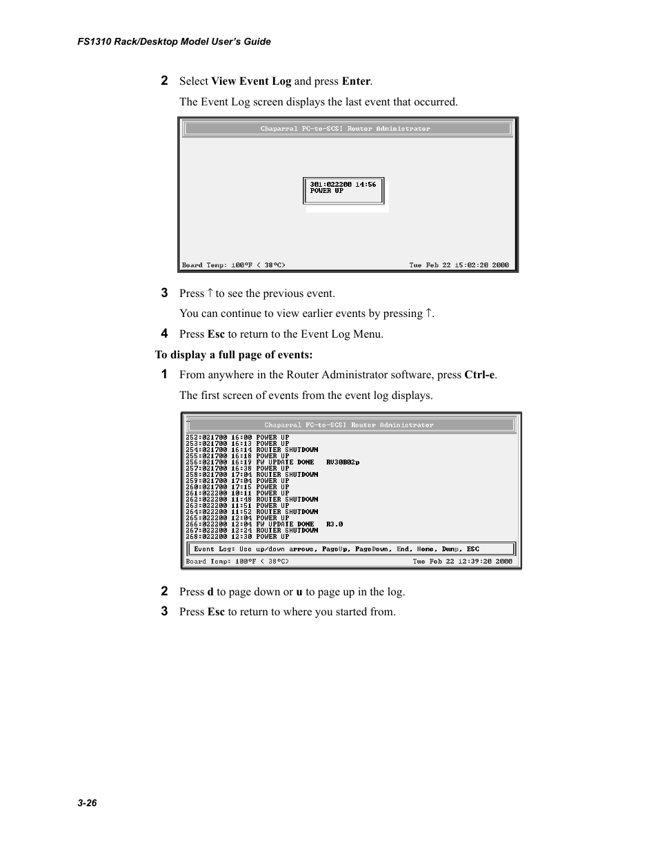 Chaparral Fibre Channel -to-SCSI Router Chaparral FS 1310 User Manual | Page 54 / 96