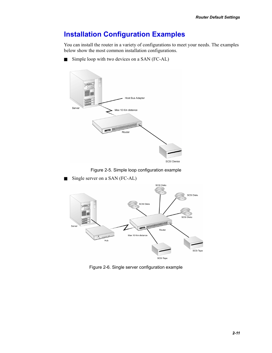 Installation configuration examples | Chaparral FS2620R User Manual | Page 27 / 100