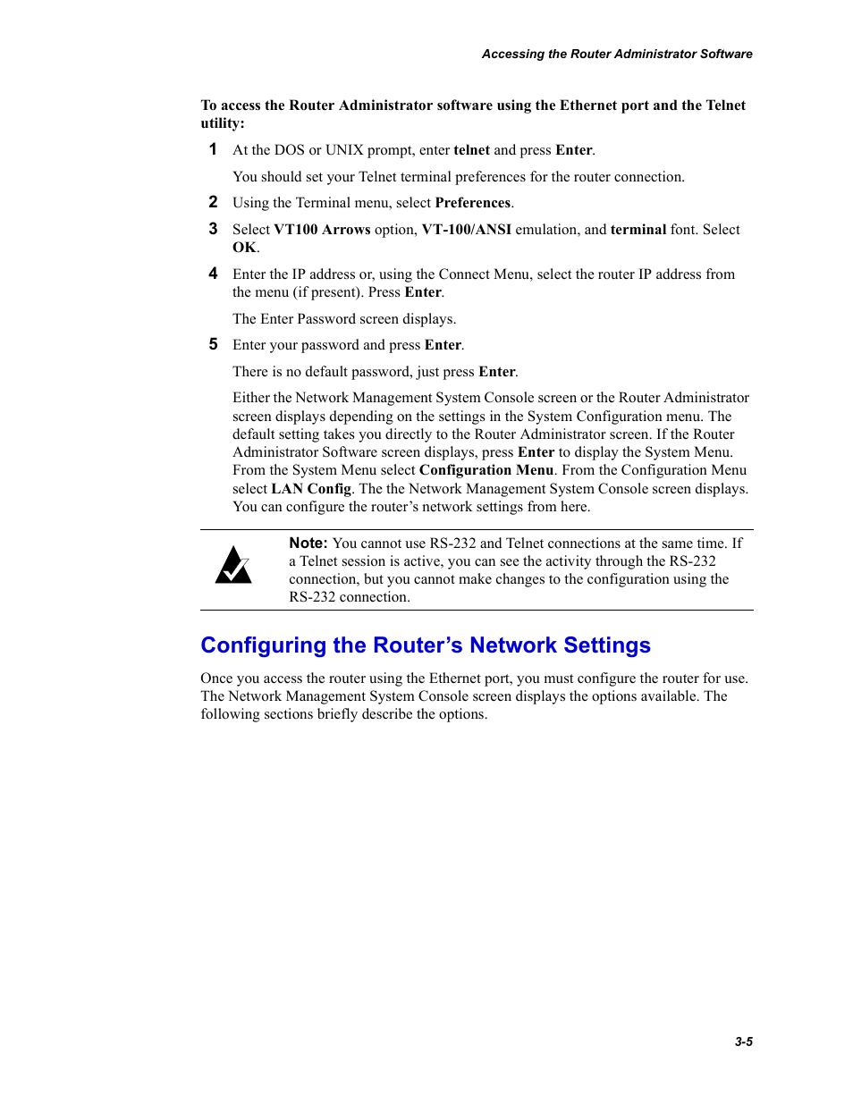 Configuring the router’s network settings | Chaparral FS2620R User Manual | Page 35 / 100