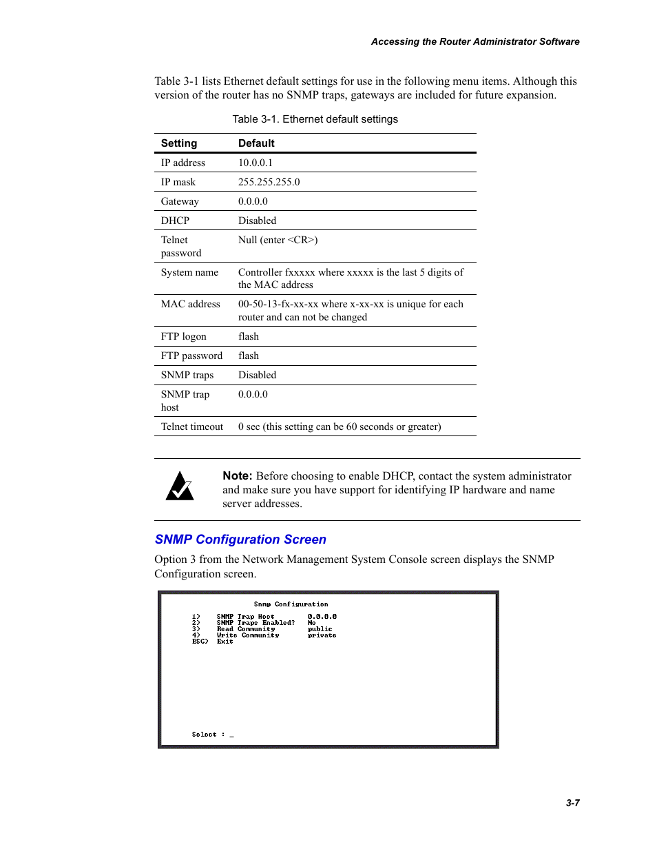 Snmp configuration screen | Chaparral FS2620R User Manual | Page 37 / 100