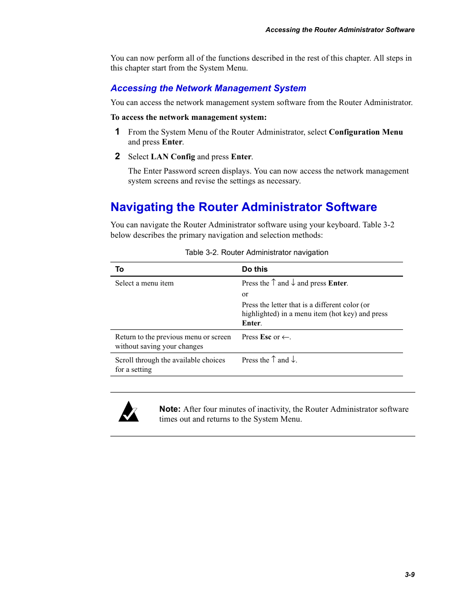 Accessing the network management system, Navigating the router administrator software | Chaparral FS2620R User Manual | Page 39 / 100